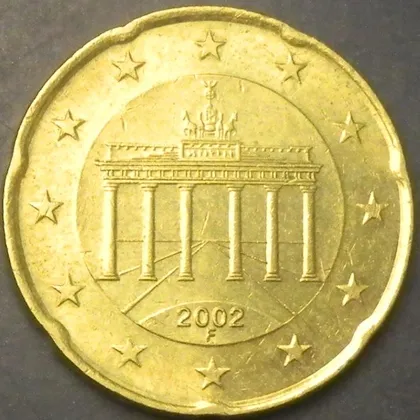фото, 20 євроцентів 2002 F Німеччина