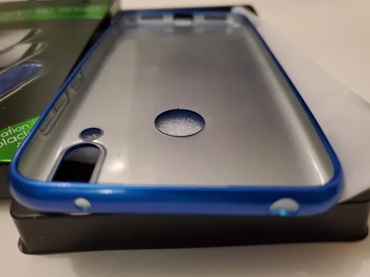 Чехол чохол бампер Huawei Y7 2019 Blue З аукціону