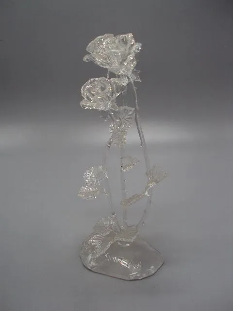 Купити Фигура стекло статуэтка розы цветы розочки высота 16,5 см №13603