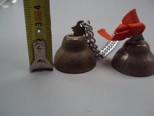 Купити Колокольчик школьный лот 3 шт высота 2,2 см, 2 см, 1,7 см №16044