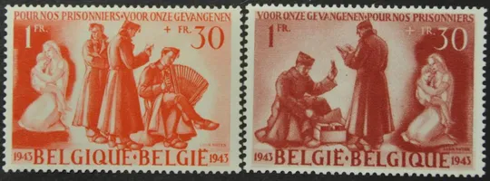 Бельгия Помощь солдатам 1943 Ціна