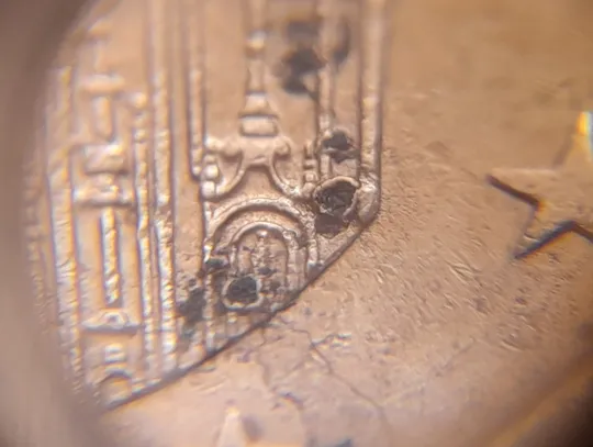 (1805) 5 євроцентів 2008 Іспанія, брак вздуття плакіровки (5 евроцентов 2008 Испания, вздутие плакировки) Де купити