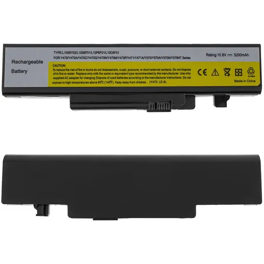Батарея для ноутбука LENOVO L10S6F01 (Lenovo IdeaPad: Y470A Y470G Y471P Y570P, Y570, Y570A, Y570D, Y570M, Y570N) 10.8V 5200mAh Ціна