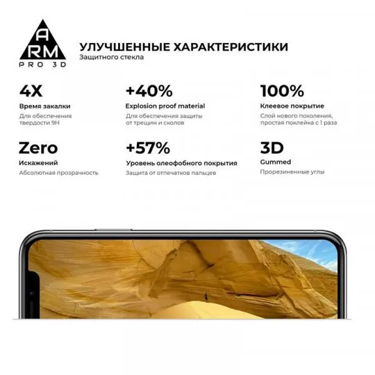Защитное стекло Armorstandart Pro для Apple iPhone 12 mini Black, 0.33mm, 3D (ARM57357) З аукціону