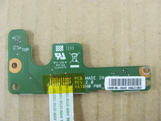 номер0321-4 плата кнопки вкл Плата кнопки включеня Кнопкова плата Кнопковий модуль Плата управління кнопками,  Плата кнопки живлення Laptop Power button board  N0AU10B01 для Acer Aspire V3-772 V3-772G оригінал Де купити