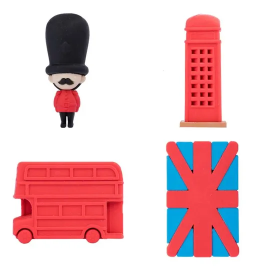 Купити Набор ластиков YES London 560558 4 шт