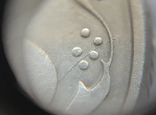 Купити (1824) 50 копійок 1992 1АЕк багаточисельні розколи та викрошки на реверсі (50 копеек 1992 1АЕк брак)