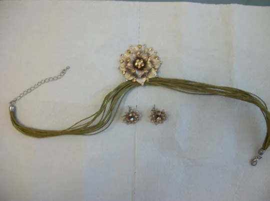 Кулон  Подвеска и 2-Два Клипсы З аукціону