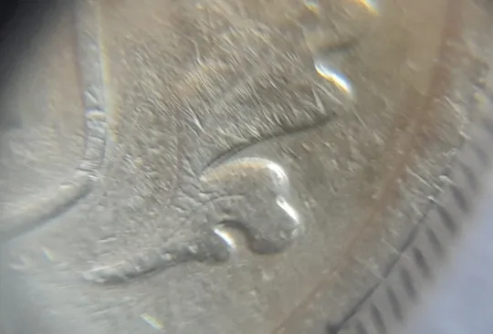 (4174) 10 копійок 1992 2.1ВАм брак "привид" + зминання на аверсі (10 копеек 1992 призрак) Продаж