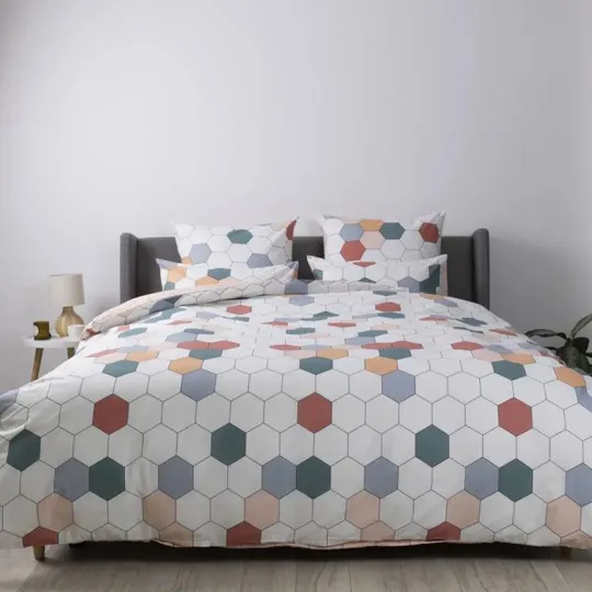 Купити Постельное белье семейное ТЕП Happy Sleep Красочные соты 2-03797-28994 150х215х2 см