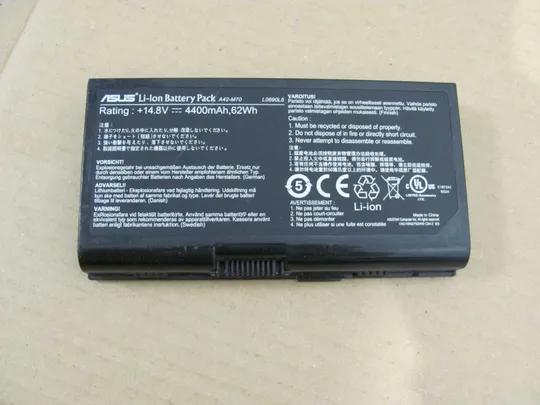 Оригінал АКБ, Акумуляторна батарея, Оригінальна батарея,  живлення, Акумулятор A42-M70 14.8V 62WH для ASUS F70SL G71G G71GX G71V G72 M70 N70SV N90SC N90SV 70C 70D 70F 70J 70S 70T 70V 72A 72J 72Q 72s 72VN 73Vm 75Vn 77Sv 7AF 7AJR 7AJT X71 X71 X72 X75 З аукціону