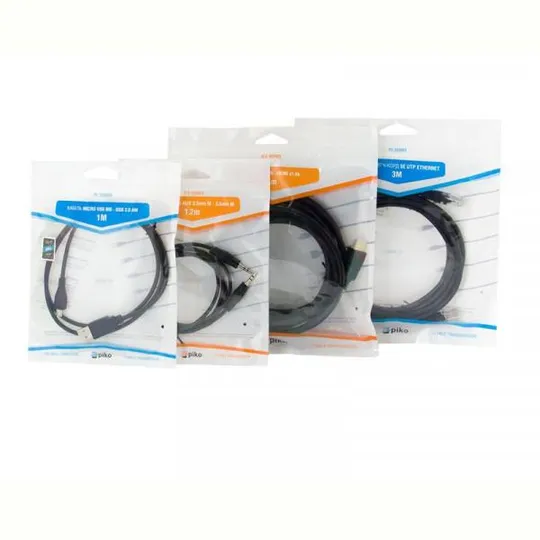 Купити Кабель Piko USB - micro USB V 2.0 (M/M), 0.3 м, Black (1283126474071)