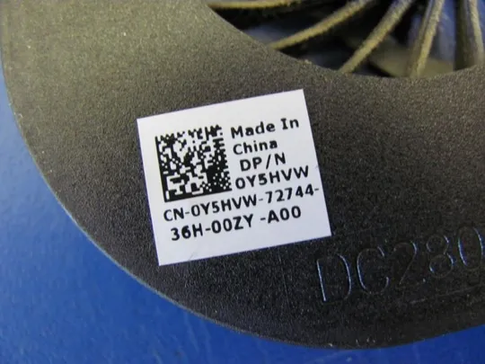 №8-10 Вентилятор (кулер, FAN) 0Y5HVW DFS501105EQ0T для DELL VOSTRO 3560 оригінал Де купити