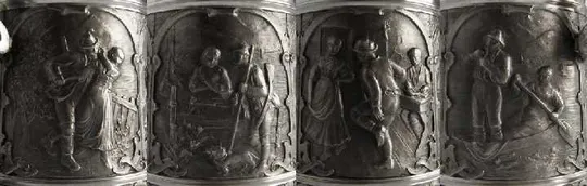 Олов'яний пивний кухоль Zu Frau 700 мл Zinn95% Germany Недорого