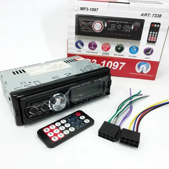 Купити Автомагнитола MP3-1097 BT ISO со съемной панелью, Автомагнитола магнитола в авто с Usb сенсорная