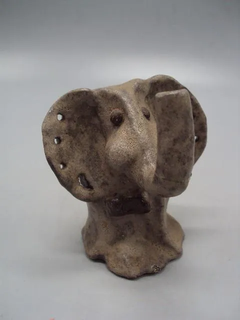 Фигура керамика слон слоник слоненок с бантиком авторский UF Европа высота 8,4 см №11022 Ціна