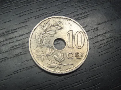 фото, 10 сантимів Бельгія 1927 Belgie