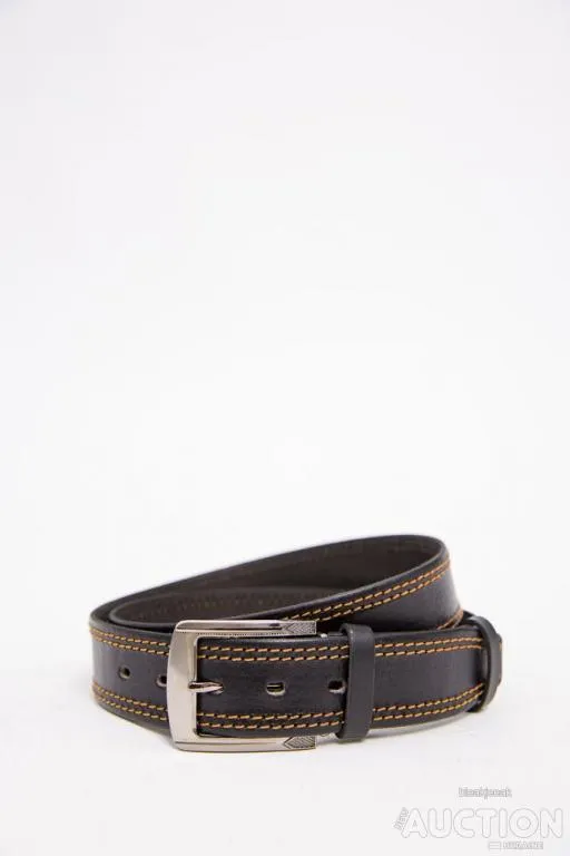 Кожаный черный ремень, классического стиля, 196R40Y1W2 Ціна