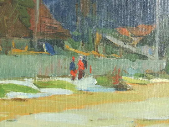 Нар.худ.Урср. Глюк Г. 1912-1983 рр. роз. 54х82 см. п.о. 1960 р. закарпатська школа Ужгород . З аукціону