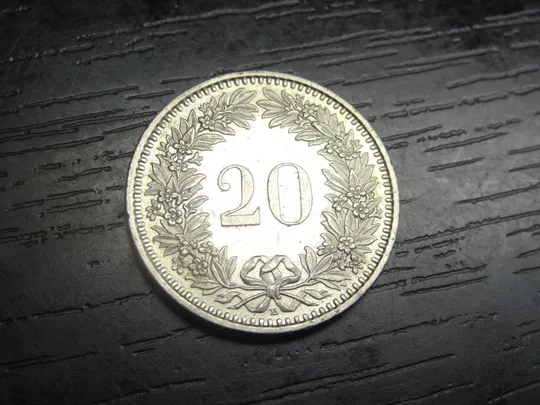 20 рапенів 2012 Швейцарія Ціна