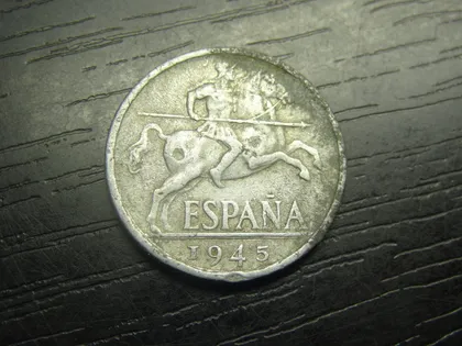 фото, 10 сентимів Іспанія 1945