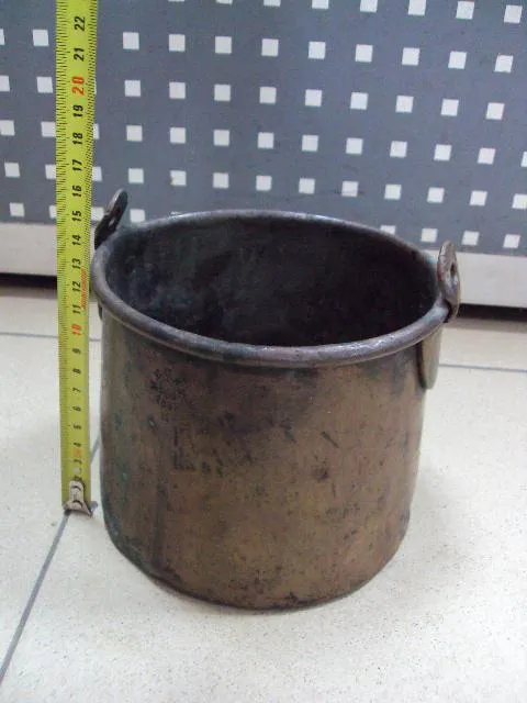 Купити Котелок царский МИСПК герб М.И.С.П.К. 1893 армия Александр III медь высота 14 см, диаметр 15 см №389