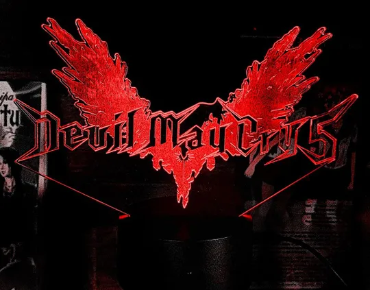 Акриловий світильник-нічник Devil May Cry червоний tty-n001985 Ціна