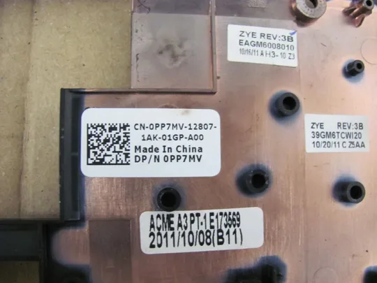 569-4 середня частина корпуса 0PP7MV для Dell XPS 15 L501X L502X P11F оригінал З аукціону