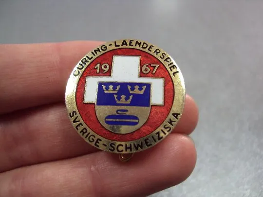 знак керлинг cc curling club curling-laenderspiel sverige-schweiziska 1967 №2877 Інтернет-аукціон