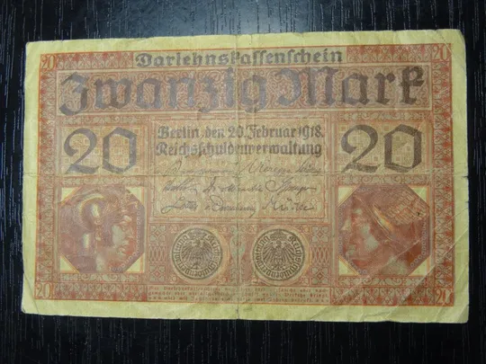 20 марок Німеччина 1918 Ціна