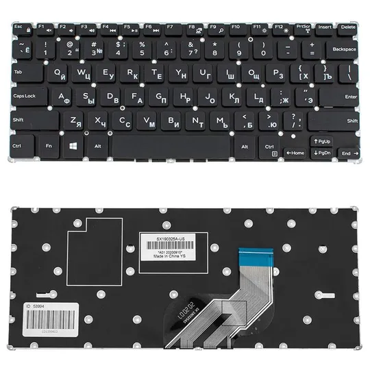 Купити Клавіатура для ноутбука DELL (Inspiron: 3162 series) rus, black, без фрейма
