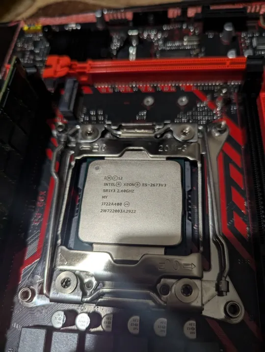 Комплект 16GB Intel 12 ядер 24 потоків материнська плата Zsus X99-P3 +2673v3 LGA 2011-3 NVMe Intel Xeon E5 v3 v4 З аукціону