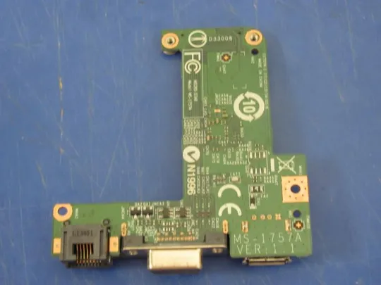 №298-9 плата USB LAN VGA MS-1757A для MSI MS-1757 GE70 оригінал Ціна