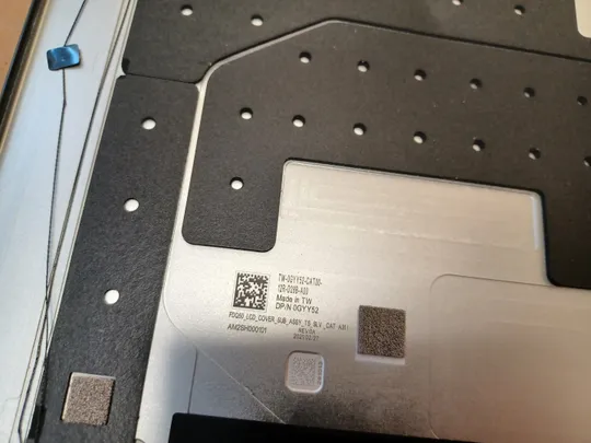 номер1052-6 кришка матриці 0GYY52 AM2SH000101 для  Dell XPS 15 9500 9510  Precision 5550 5560 Кришка дисплея Тильна кришка Корпус матриці Верхня кришка matrix cover Top Case LCD Cover Rear Lid Back Cover Housing Cabinet оригінал Недорого