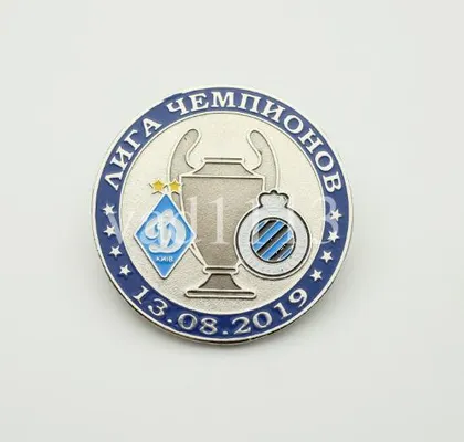 фото, Футбол значок - ФК Динамо Киев -Брюгге Бельгия Лига Чемпионов 2019-20