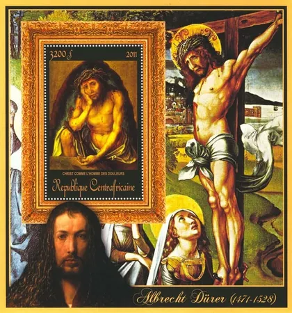 фото, ЦАР-Живопись-Дюрер-2011. Чистый красивый Блок. MNH.