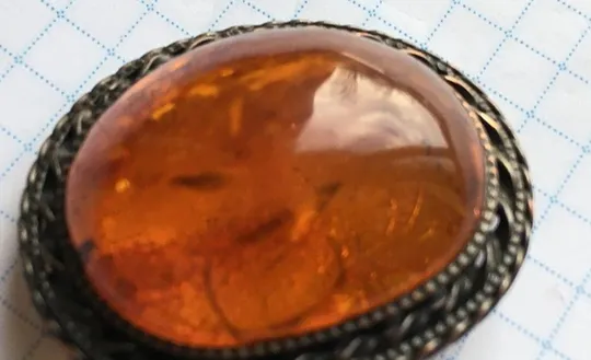 Купити Винтажная брошь из янтаря, Латвия, 1950-1960-е годы. натур. балтийский янтарь jl472