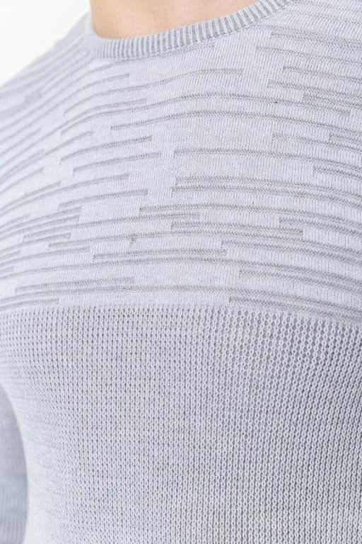 Свитер мужской, цвет серый, 214R3238 Де купити