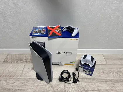фото, Продам Ps5 CFI-1208A повний коплект + доксстаніція hayper-x