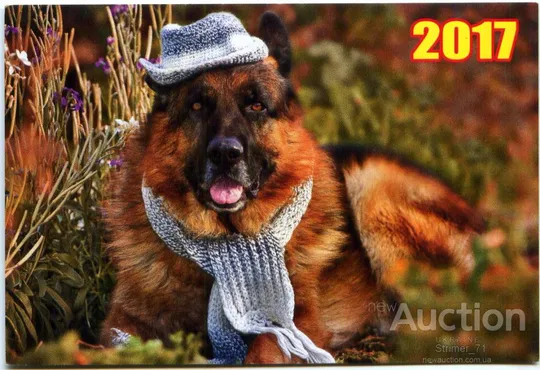 Календарик карманный Собака 2017 Ціна