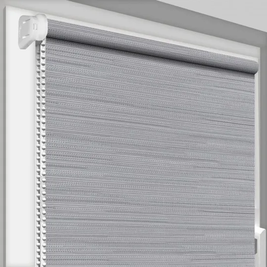 Рулонная штора Rolets Меланж Премиум 1-4-475 47.5x170 см открытого типа Светло-серая Ціна