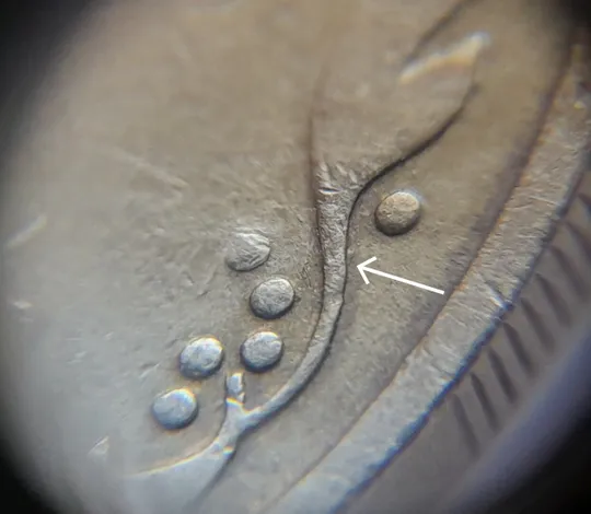 (4317) 25 копійок 1992 3БА(а)м по каталогу В.Шекені (25 копеек 1992 3БА(а)м брак) З аукціону