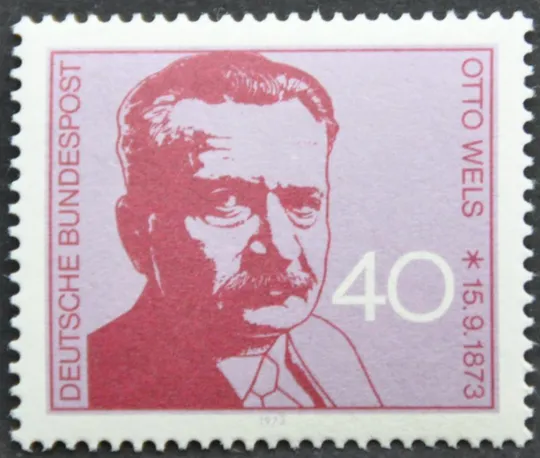 ФРГ Отто Велс  1973 Ціна