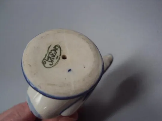 Фигура фарфор статуэтка Гжель петух миниатюра петушок высота 7,7 см №14056 Де купити