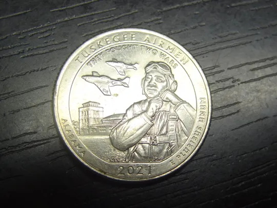 1/4 долара США 2021 D Афро-американські пілоти в другій світовій Ціна