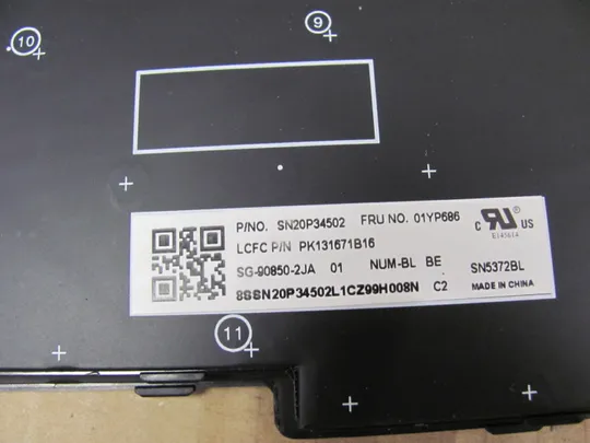 688-11 клавіатура робоча 01YP612 01YP686 для Lenovo ThinkPad T590 P52 P53 L580 E580 E585 T590 L590 E590 E595 P52 P53 P53S P72 P73 оригінал Недорого