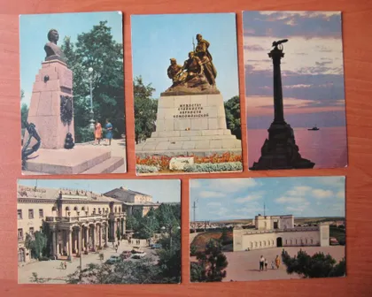 фото, КРЫМ - СЕВАСТОПОЛЬ = 9 открыток 1969 г. = чистые #