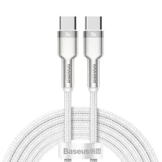 Кабель USB Baseus Cafule Metal (Type-C to Type-C, 100W, CATJK-D02, 2M) Ціна