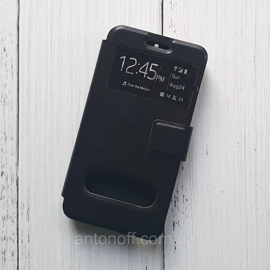 Чохол-книжка Xiaomi Redmi 2 для телефона (з віконцем) Чорний Ціна