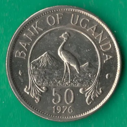 фото, 50 центів 1976 року Уганда [МШ]
